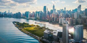 aerial-of-roosevelt-island-and-four-freedoms-state-park-downtown-manhattan-on-a-cloudy-day.jpg